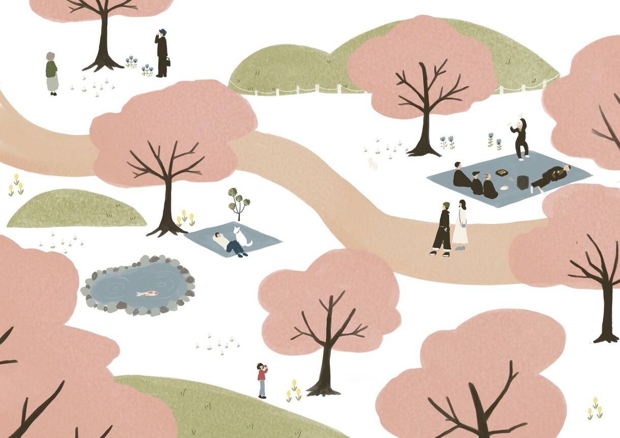 俯瞰図のイラストを制作します 可愛くて優しい世界を表現します イメージ3