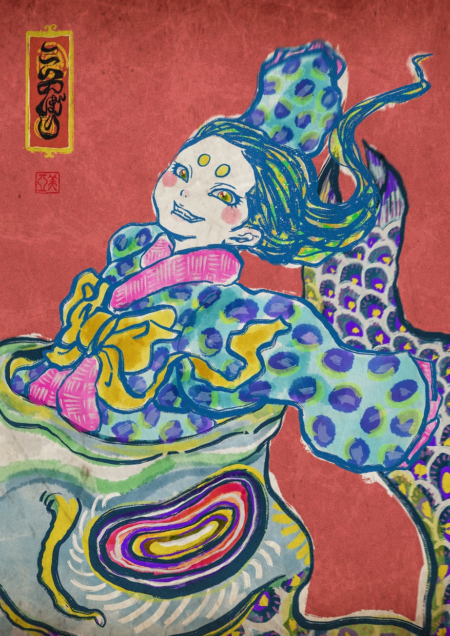 和風／浮世絵風のイラストを全力で描きます モダン浮世絵スタイルの肖像画描きます！ イメージ4