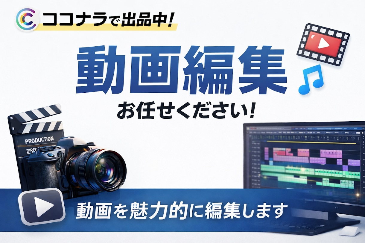 丁寧＆スピーディ 動画編集承ります 「丁寧な編集で、視聴者にやさしい動画を イメージ1