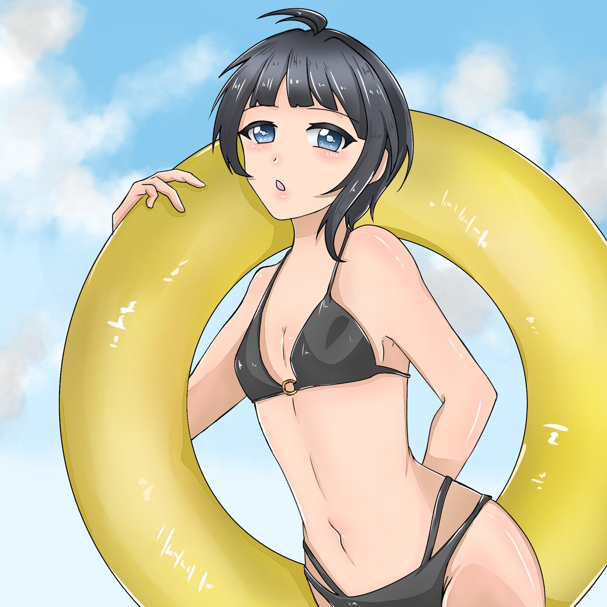 夏にぴったり水着SD量産イラスト描きます シートで選ぶだけ！​グッズ化・商用利用OK可愛い水着姿1枚絵 イメージ5