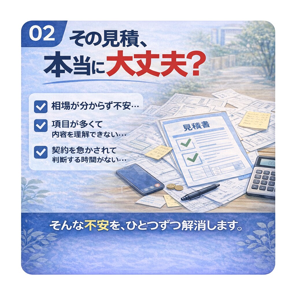 契約前に必須｜見積の落とし穴チェックします 営業経験者だから分かる、本当に確認すべきポイント イメージ2
