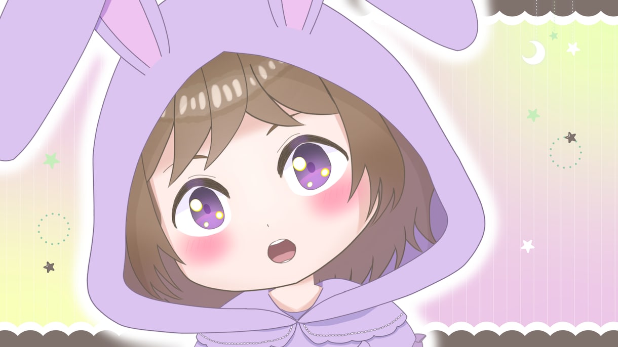 ふんわりかわいいデフォルメVtuberを販売します 【表情8種・パーフェクトシンク2種の汎用Live2Dモデル】 イメージ4