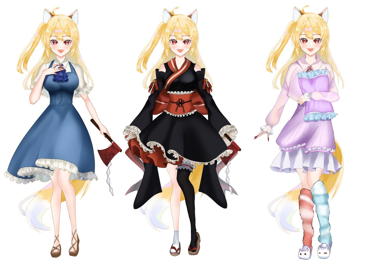 貴方のIRIAMキャラクター、デザイン致します セルフ受肉ライバーが貴方の思い描く可愛い・かっこいいを実現! イメージ3