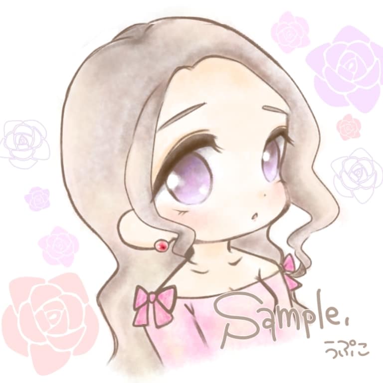 ふわふわなクレヨン水彩風イラスト描きます 【サンプル更新!(8/15)】SNSなどのアイコンに！！ イメージ5