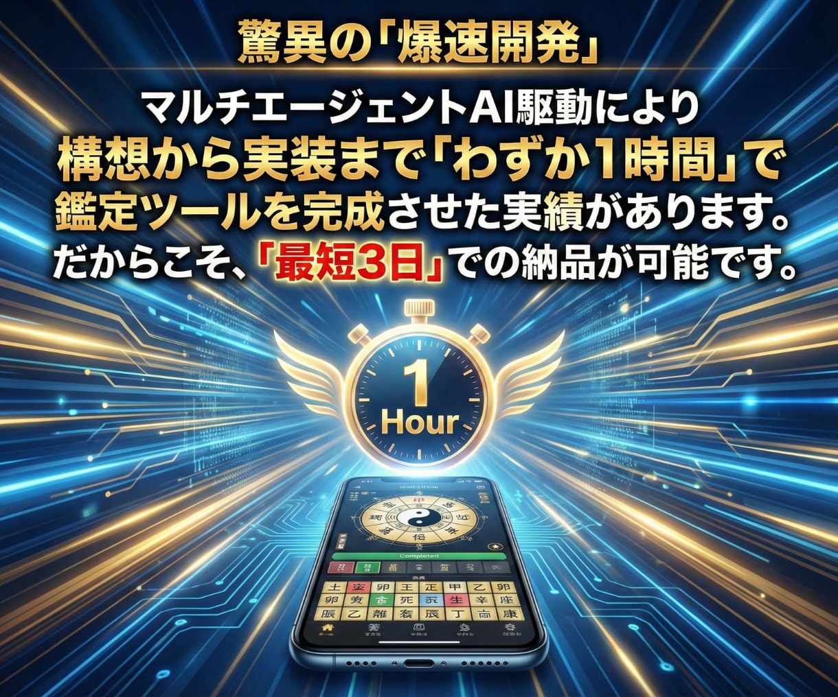 スマホ対応！WEB占いシステム・鑑定自動化します 脱エクセル！計算も文章作成もAIが代行。費用を押さえて導入！ イメージ4