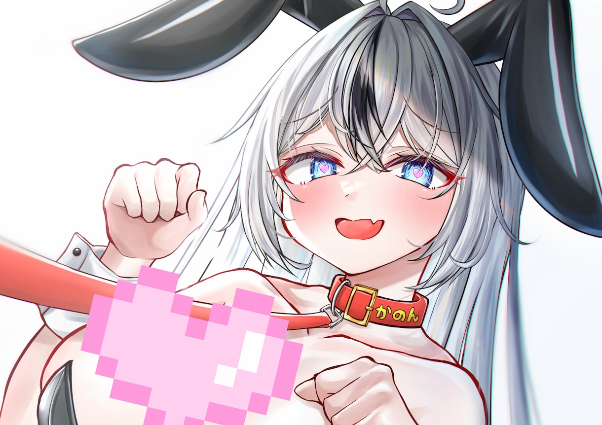 キラキラ髪少女のイラスト描きます アイコンや動画のサムネイル等に！ イメージ2