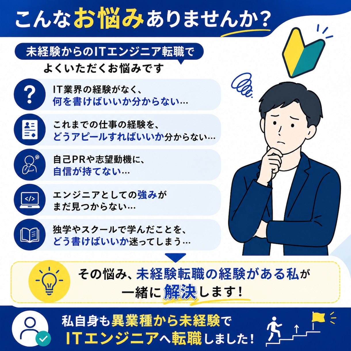未経験からIT転職する方の職務経歴書を添削します 未経験転職の経験×現役エンジニア・面接官の視点でサポート イメージ2