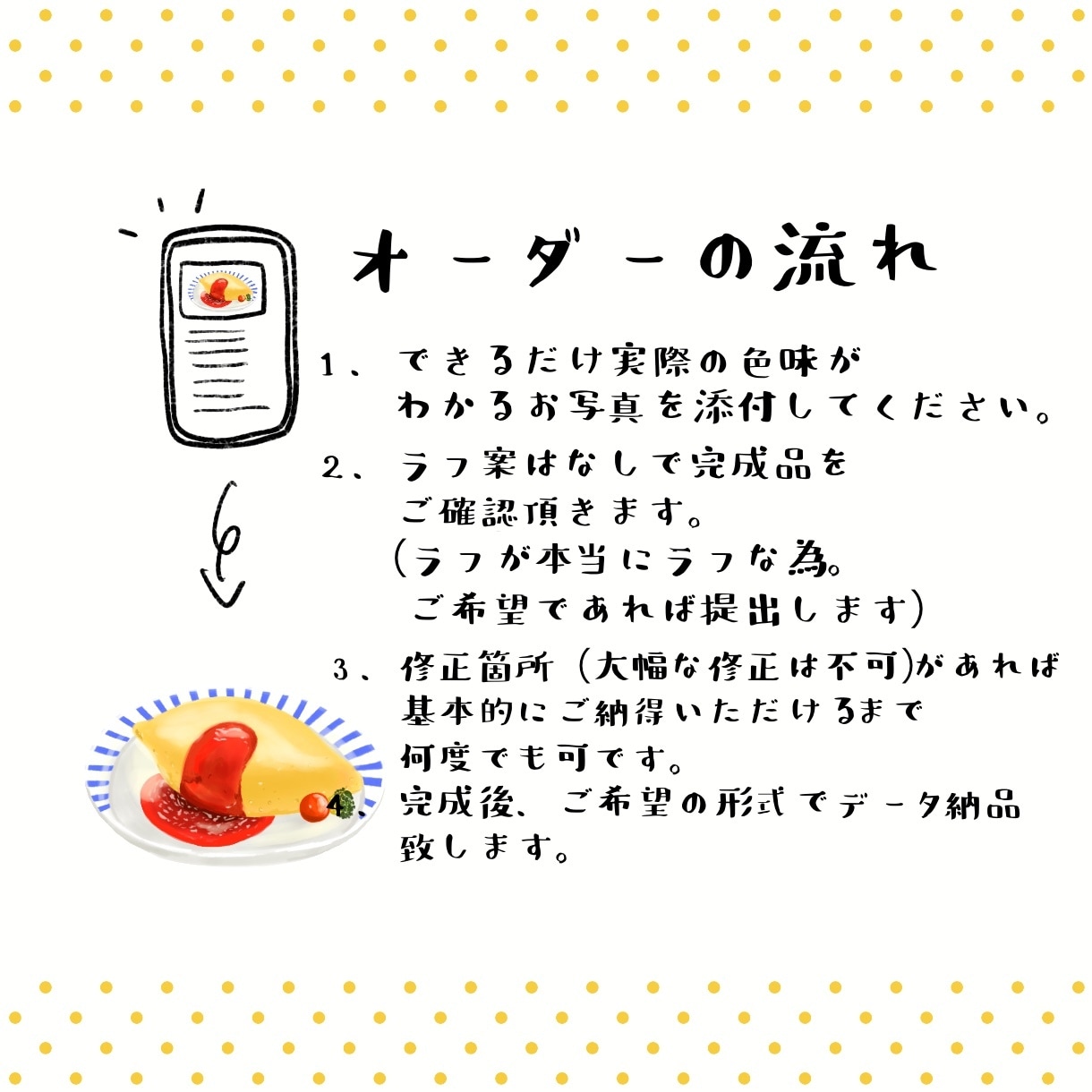 商用可！美味しそうな食べ物イラスト描きます リアルタッチで実際より美味しく見える食べ物イラスト描きます♪ イメージ3