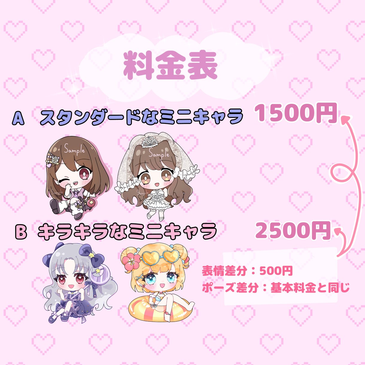 全身ミニキャライラスト描きます アイコンや動画用、スタンプなど何でも使えるイラスト描きます♪ イメージ3