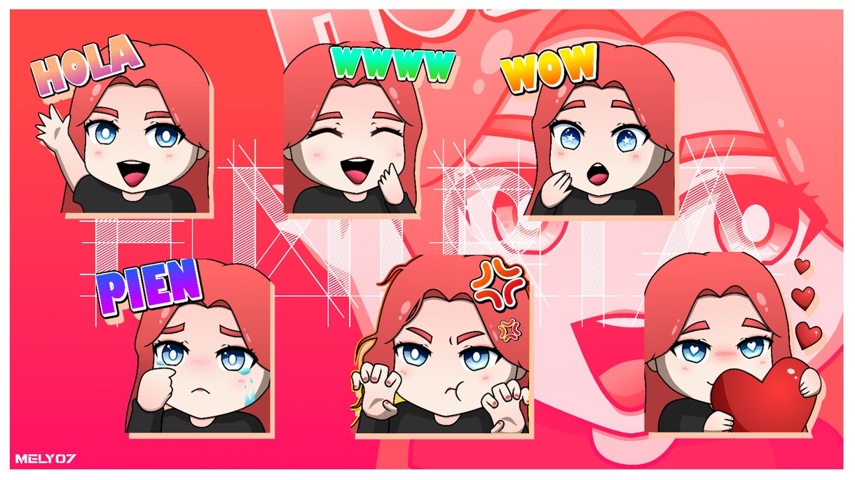貴方だけの配信用スタンプを作成致します 貴方のYouTube、Twitchのスタンプを作成します！ イメージ2