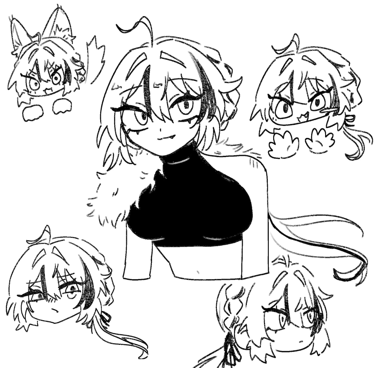 可愛いアニメ風イラスト描きます 可愛い絵柄で丁寧に仕上げます！ イメージ2