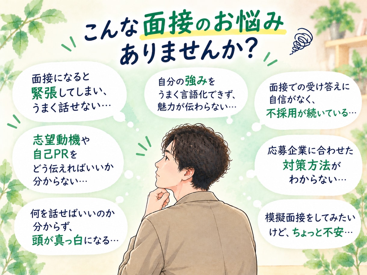 面接が苦手な方の面接対策をサポートします 人材業界12年！応募企業に合わせて丁寧に面接対策 イメージ2