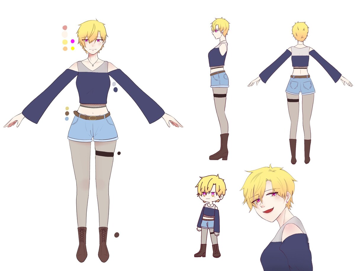 オリジナルキャラクターシート描きます 貴方様のオリジナルキャラクターを1から相談し、創り描きます！ イメージ2