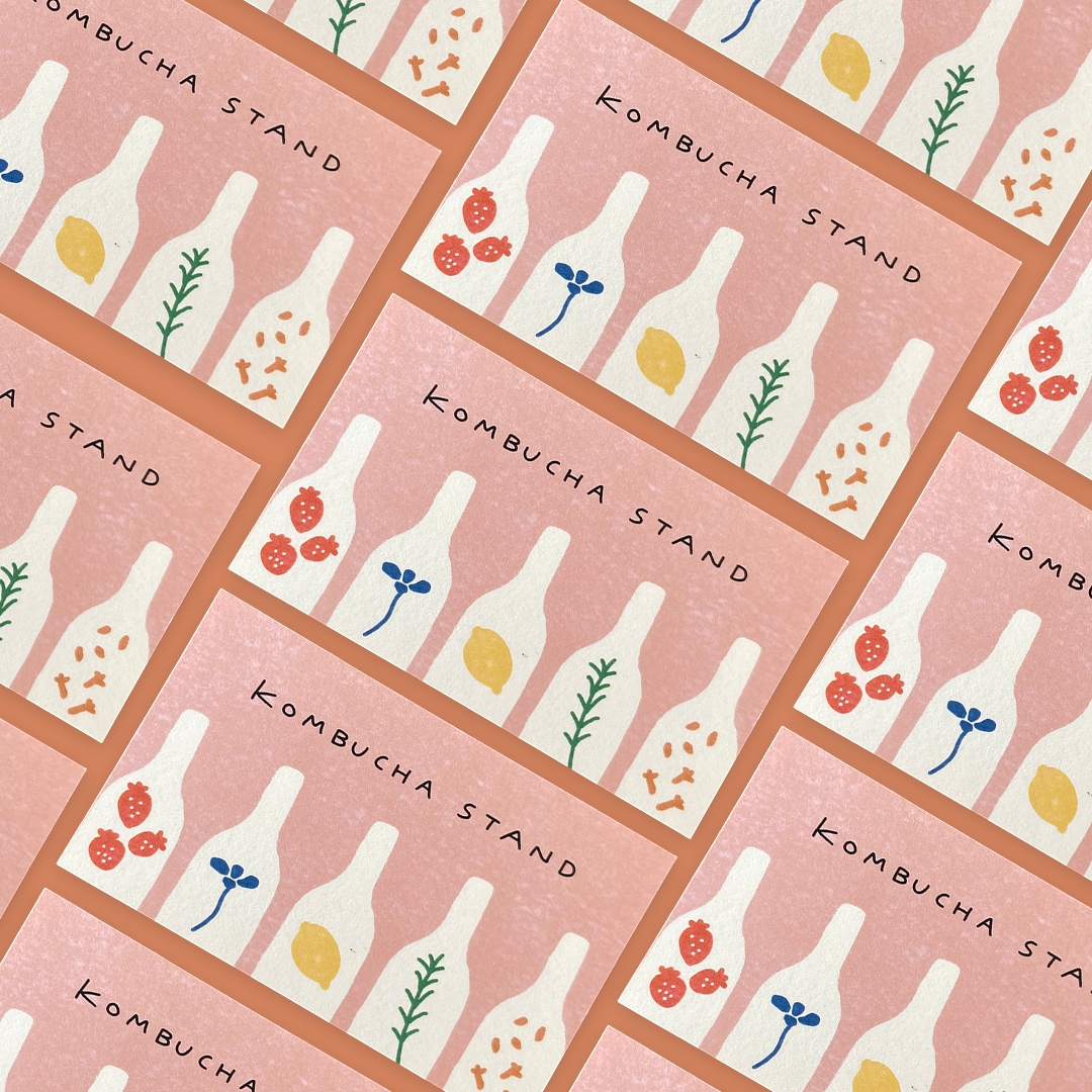 手描きイラスト込！個性あるカードをデザインします 現役イラストレーターによるイラスト入り名刺・ショップカード イメージ1