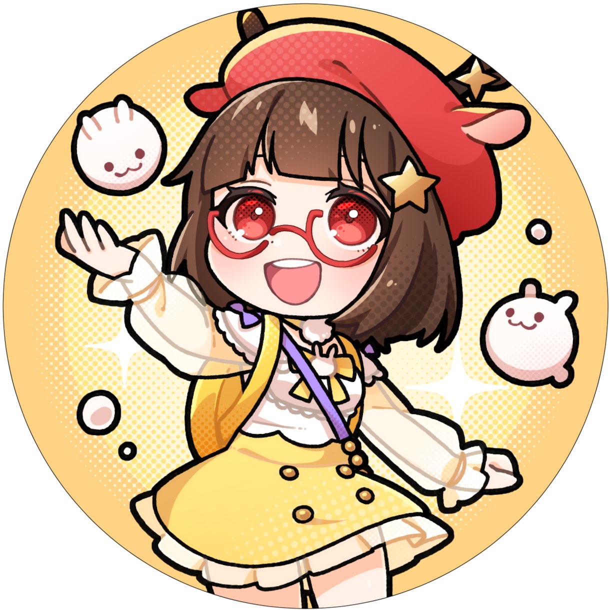 SNS等で使用可能なアイコンを制作します ★かわいくポップにデフォルメされたキャラクター イメージ3