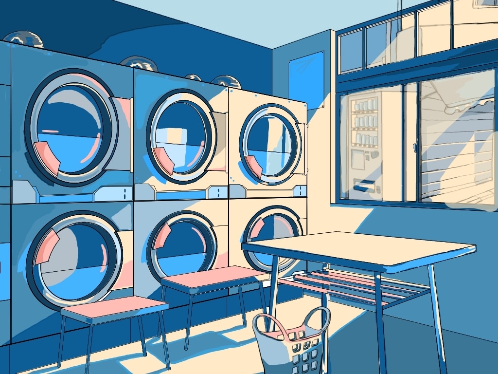 MVや1枚絵の背景専門で描きます 学校の背景や建物などをパステルカラーで描きます！ イメージ1