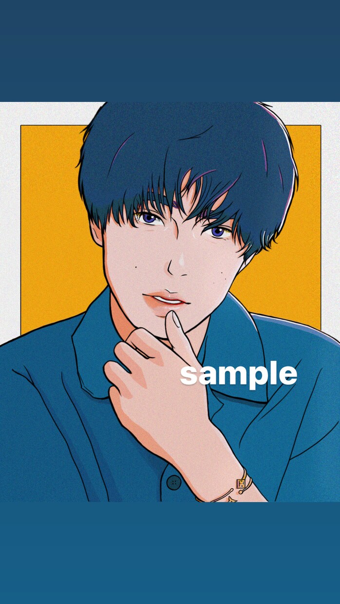 お洒落で似てる、かっこいい似顔絵イラスト描きます SNSアイコン／プロフィール／プレゼント／ビジネス　などに◎ イメージ7