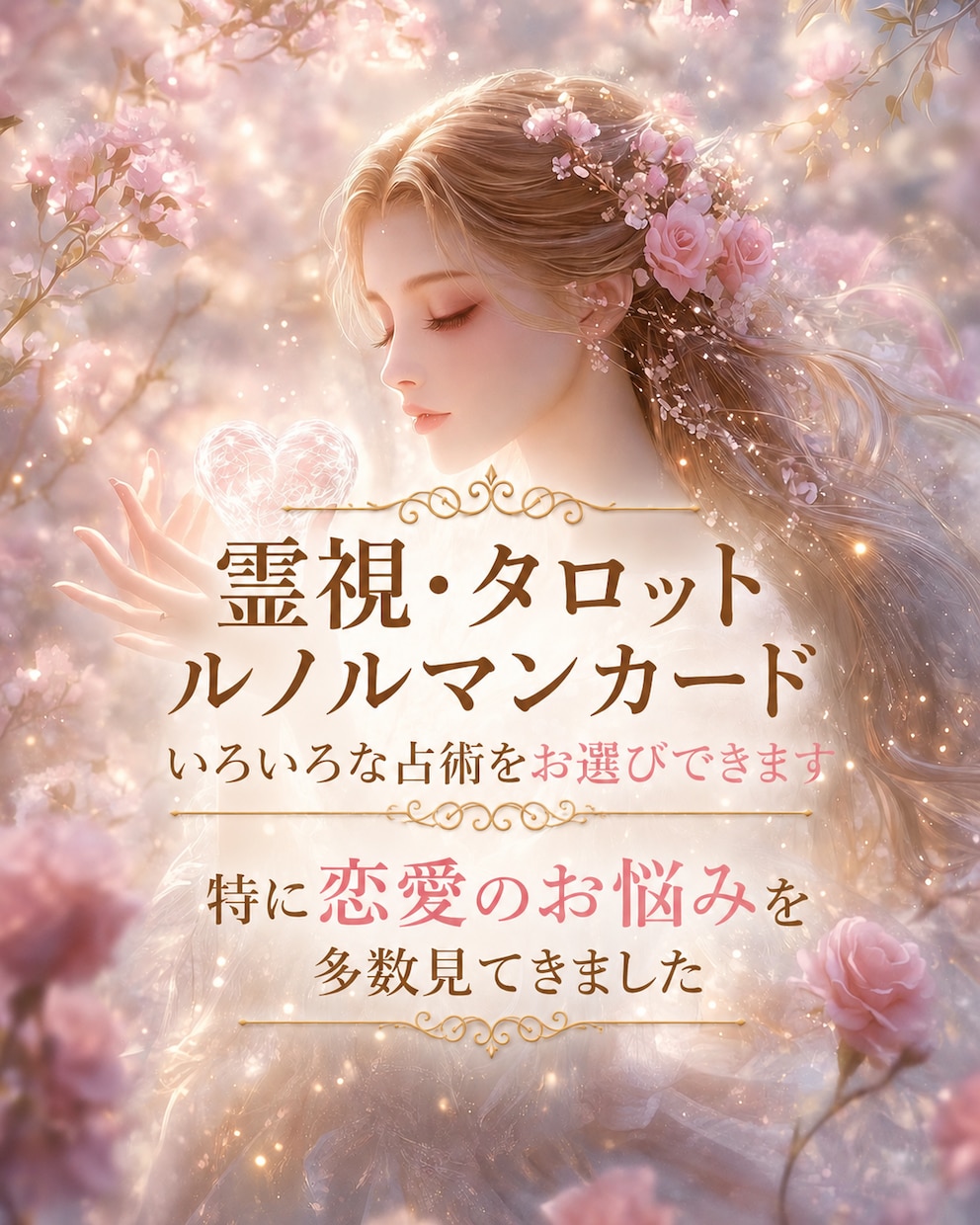 上げ下げなしの寄り添い霊視させていただきます あなたの心の迷い霊視にて照らします イメージ1