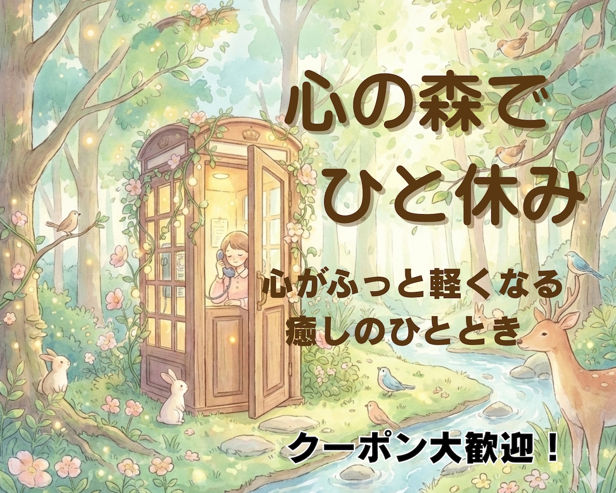 心がふっと軽くなる時間✨ジャンル幅広く聞きます 子育て、恋愛、人生相談など、なんでも話せる安心の時間をご提供 イメージ2