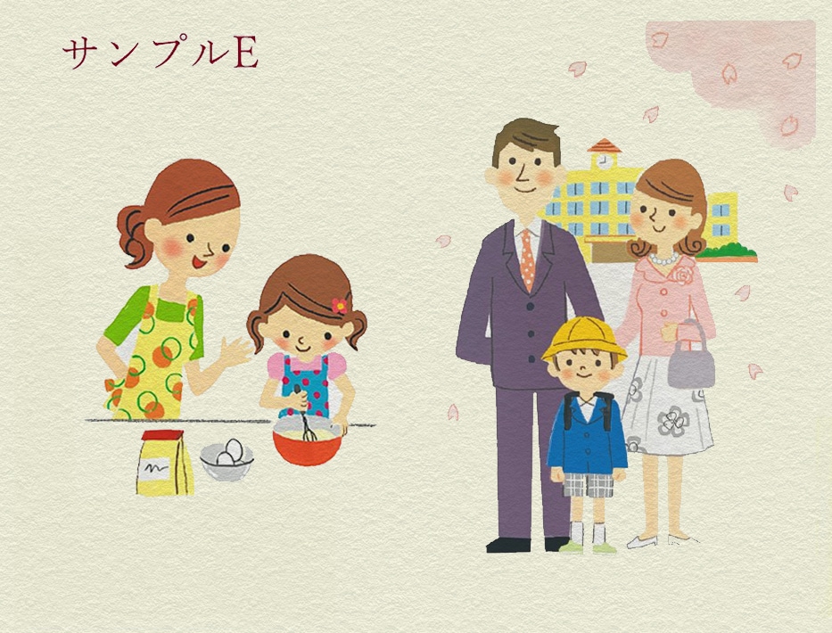 かわいいカットイラスト描きます 商用利用OK!家族、子供、季節行事などあらゆる用途に使えます イメージ3