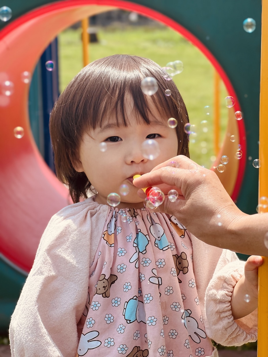 子供用スモッグ、お洋服オーダー承ります お外で遊ぶお洋服、子供用ドレスなど幅広く製作可能です イメージ2