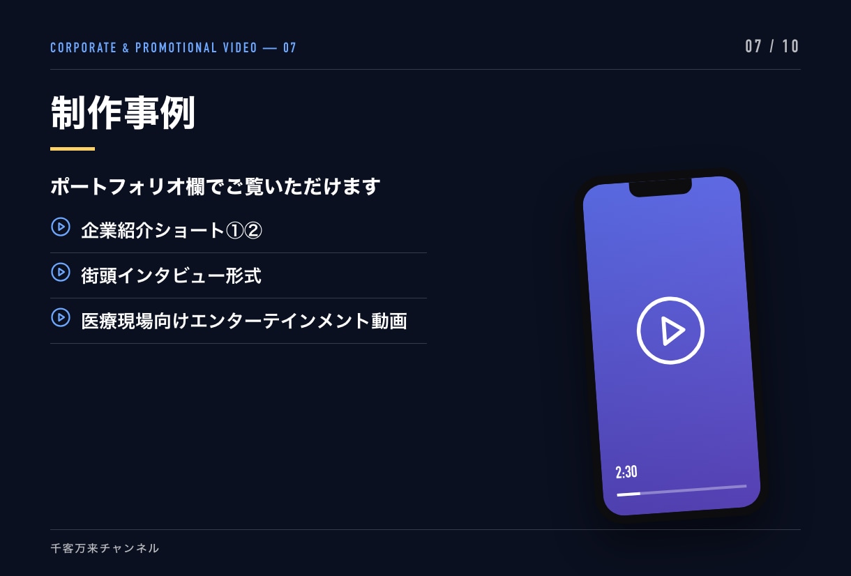 売上につながる広告動画・PR動画を制作します 構成から設計。伝わる動画で成果につなげます イメージ7