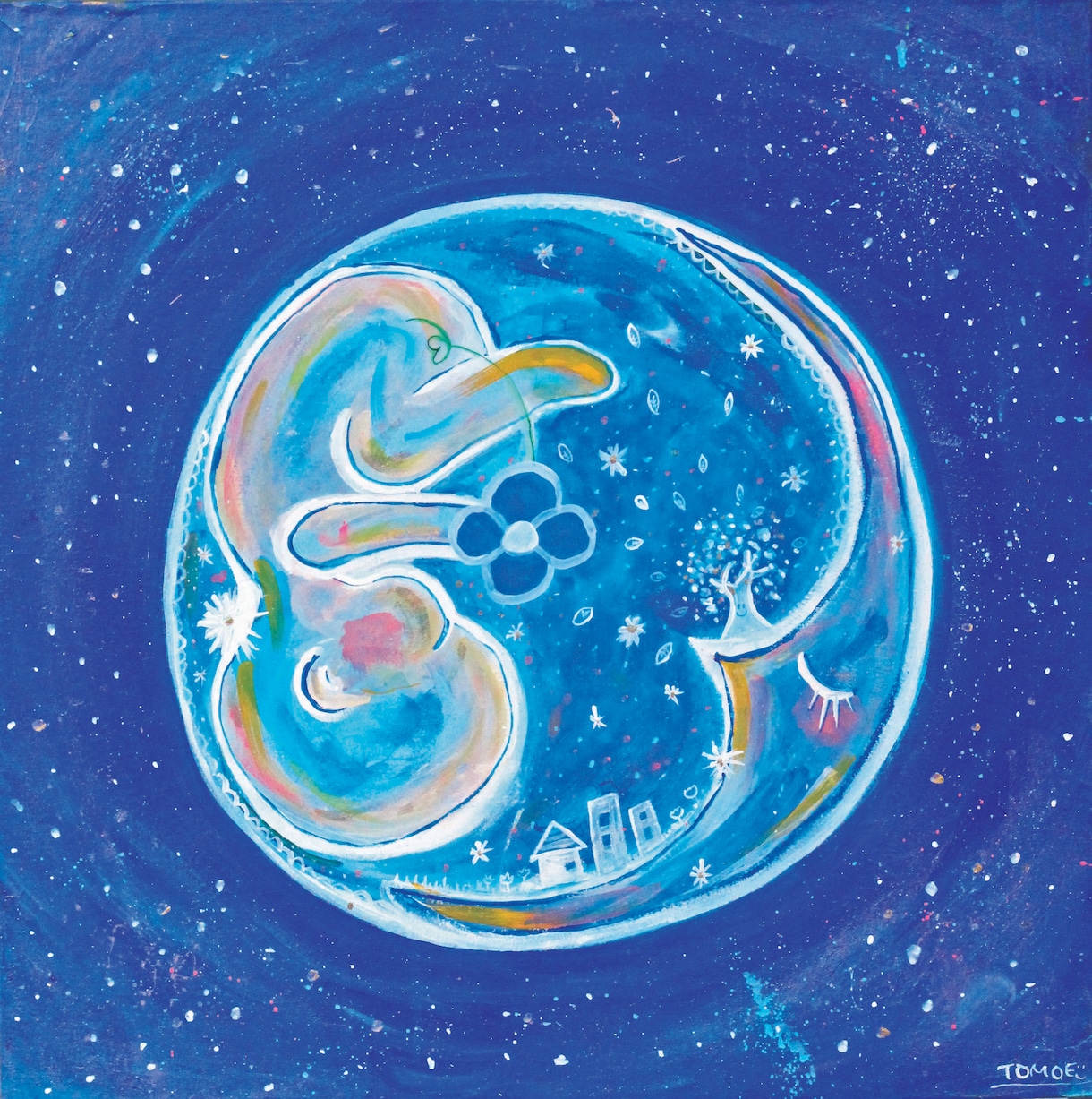 こころあたたまる　一枚絵描きます 絵本のようなゆるかわイラストを描きます イメージ5