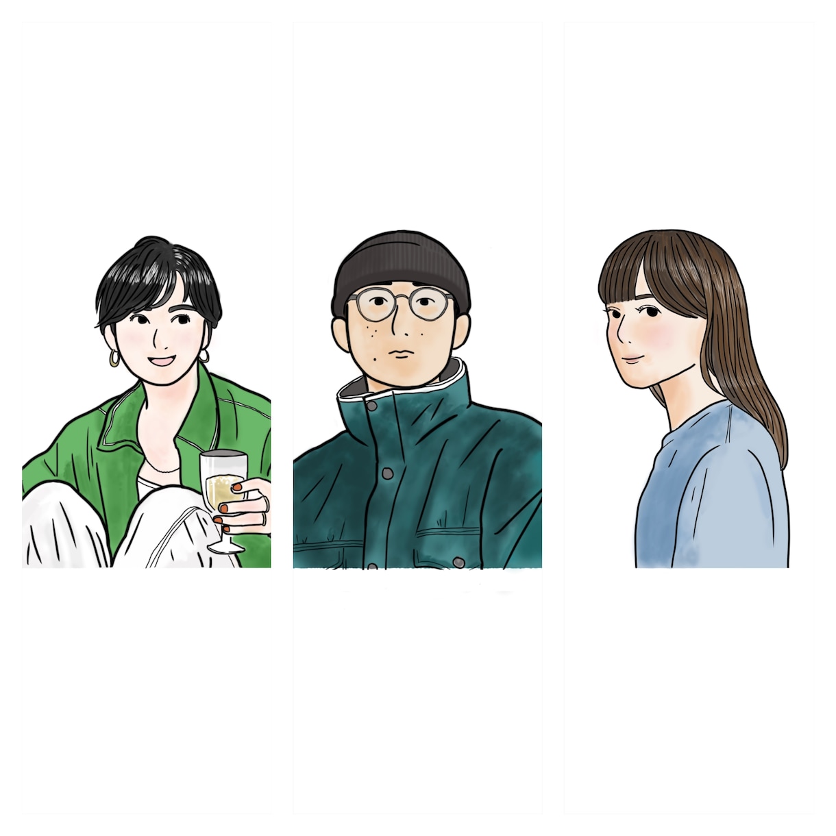 写真（人物・ファッション）を線画イラストにします 似顔絵やSNSアイコンにどうぞ イメージ2