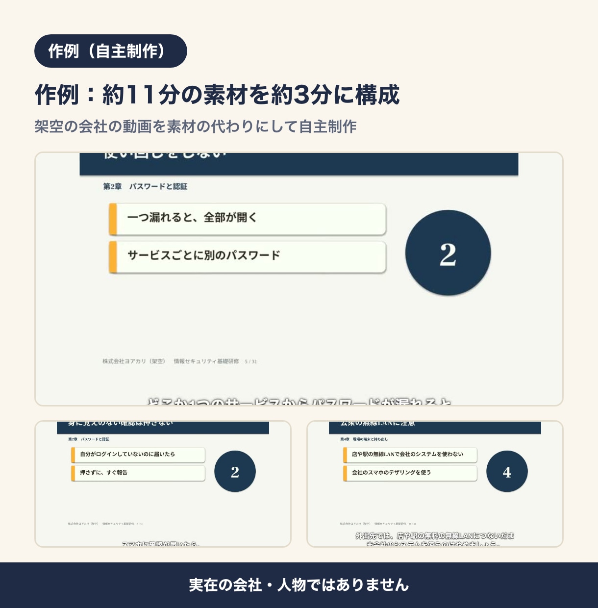長い撮影素材を要点だけにカット編集します 話の中身で場面を選び、狙った尺に。字幕・章の見出しつき イメージ2