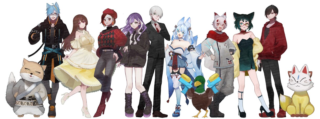カラー・モノクロイラスト作成します 配信やアイコン、サムネイル、TRPG等でお使いいただけます イメージ9