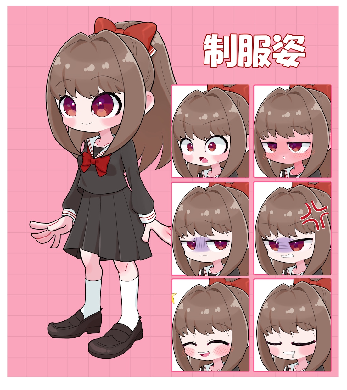 カートゥーン風魔法少女立ち絵を販売します 組み合わせ自由！TRPGや動画の立ち絵素材などに イメージ3