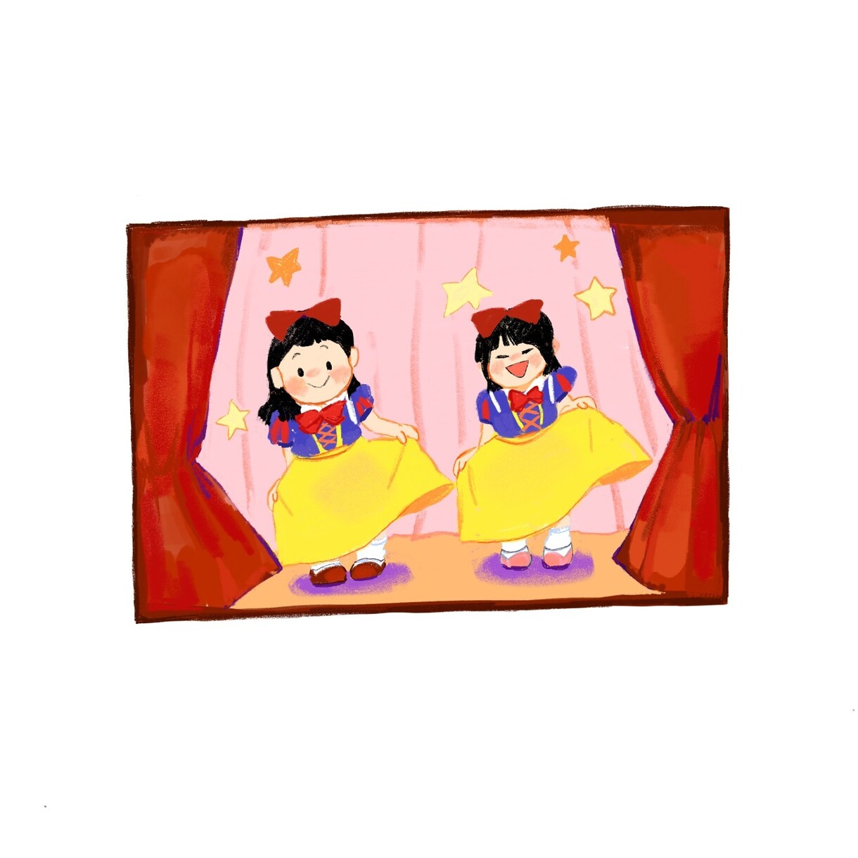 幼稚園、小学校の配布物の挿絵に！イラスト描きます クレヨンのような温かみのある描き方でイラストを描きます。 イメージ2