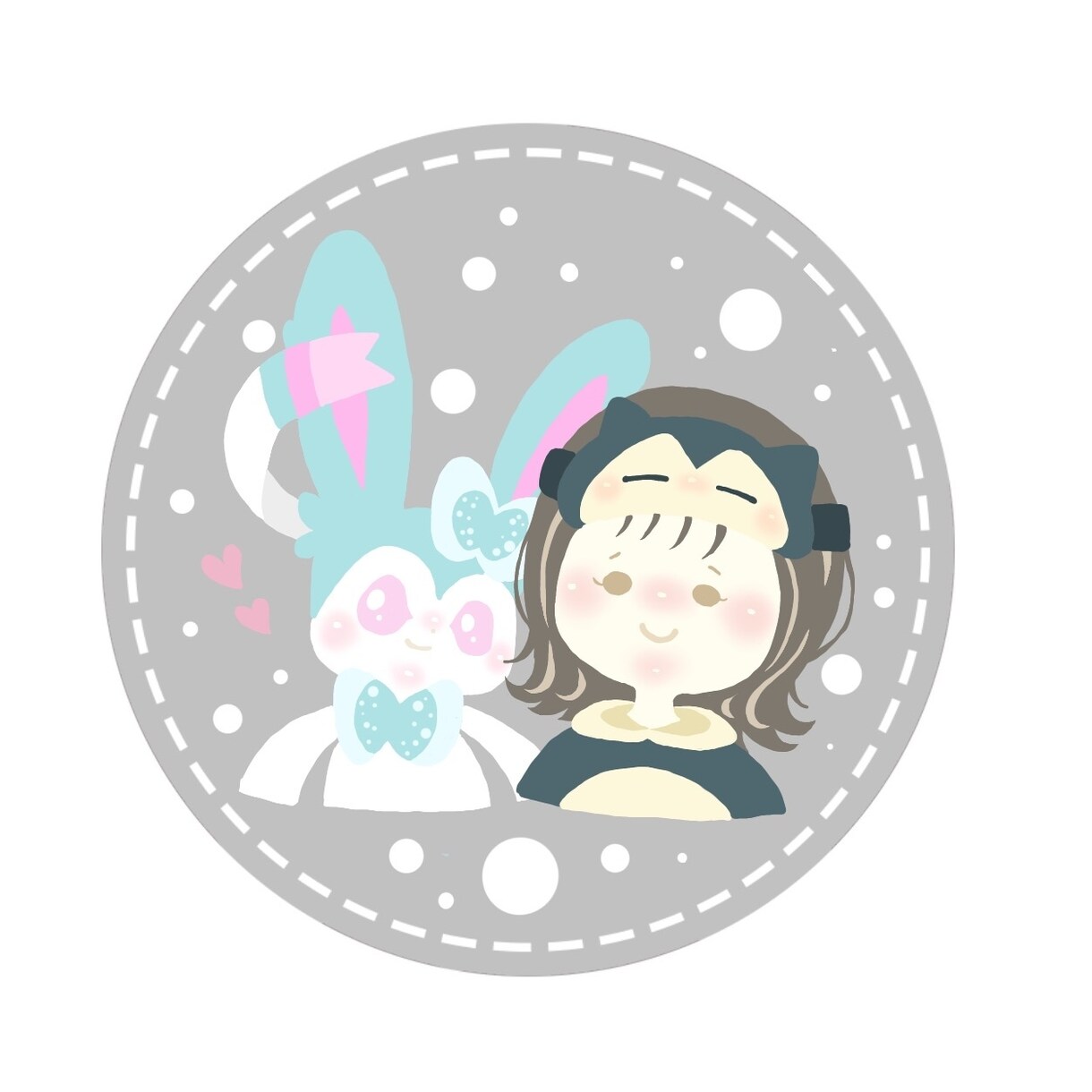 商用◎ほんわかゆるい似顔絵アイコンを描きます ゆるくて可愛い似顔絵アイコンを描かせて頂きます！商用利用◎ イメージ2