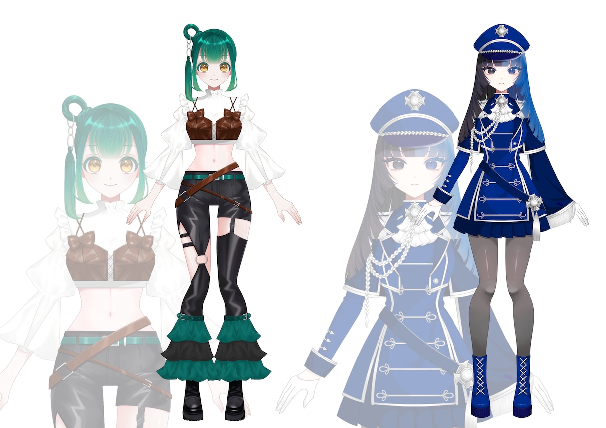 キャラクター・衣装デザイン、立ち絵承ります “個性”が光る、あなただけのキャラクター イメージ3
