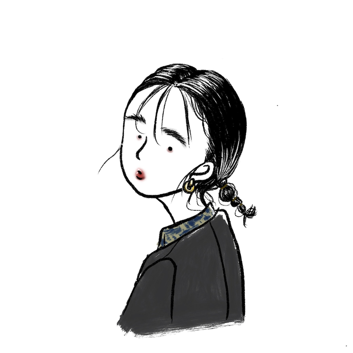 手書き風のお洒落なアイコン用イラスト描きます 自身の写真などをイラストにしてアイコンにしませんか？ イメージ4
