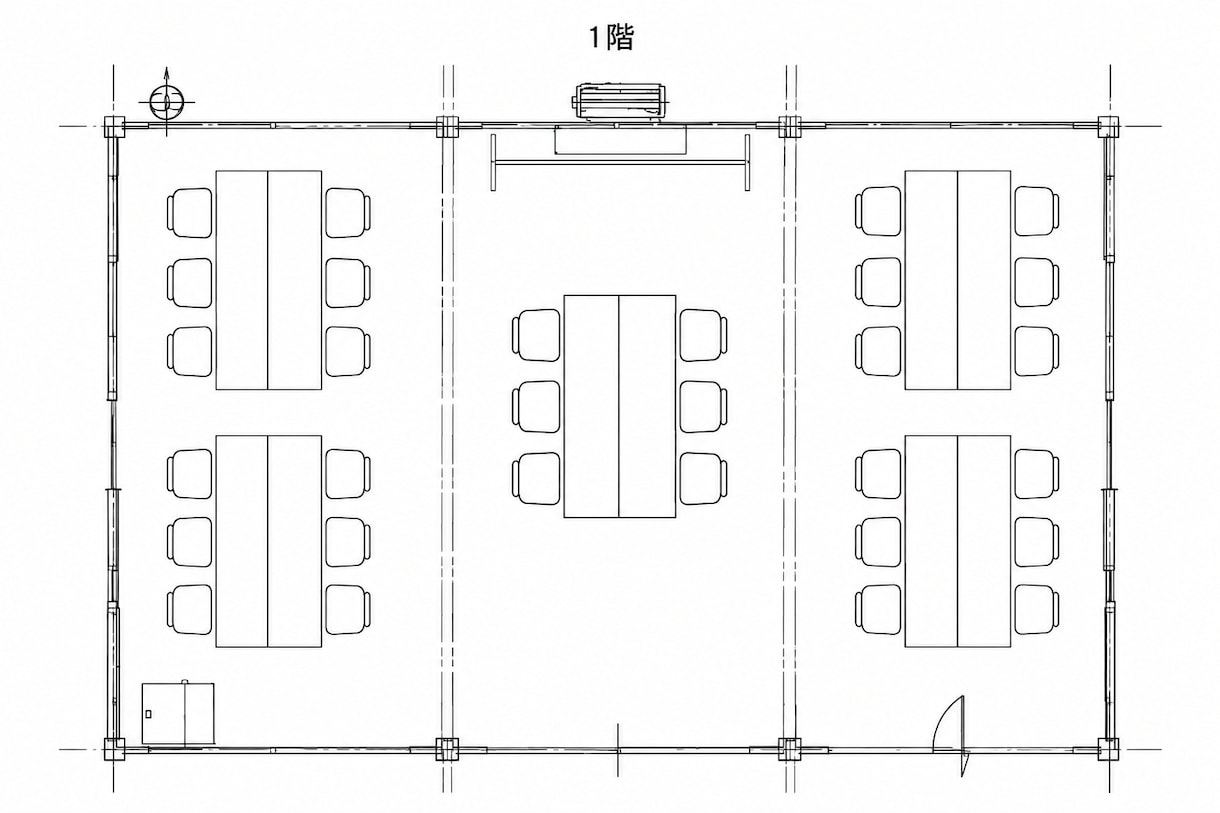 仮設事務所のレイアウト図を作成します 忙しくて少しでも作業負担の軽減を考えている方に是非 イメージ1