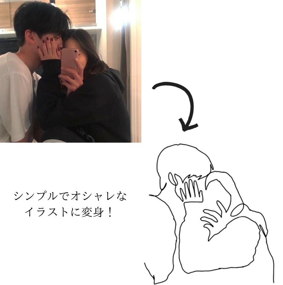 イラストにしたい画像を 一筆書きのイラスト描きます シンプルでオシャレなイラストに仕上げます。 イメージ2