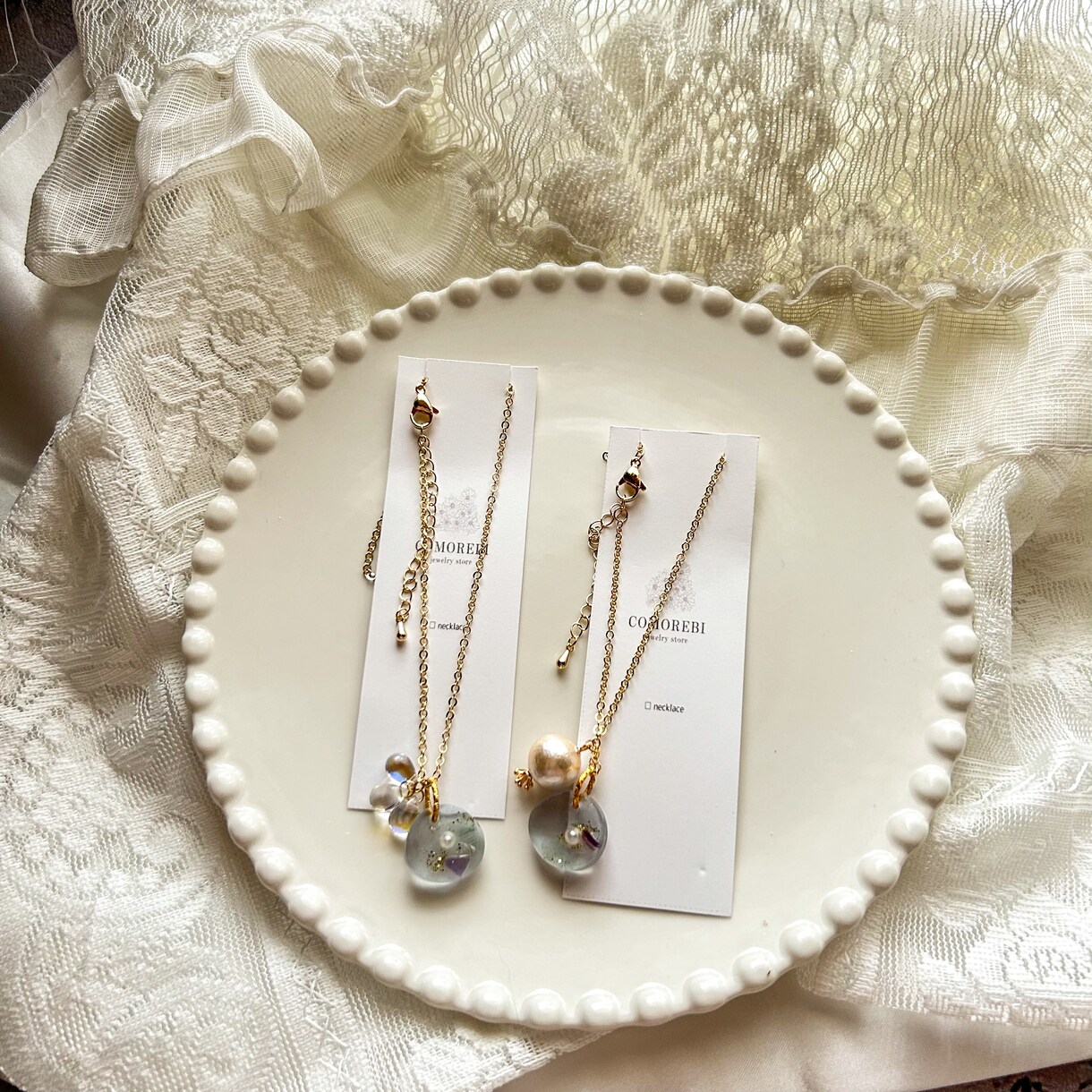女性にときめき彩りオリジナルアクセサリーを届けます オリジナルアクセサリー、パール・レジン・パーツなど使用 イメージ4