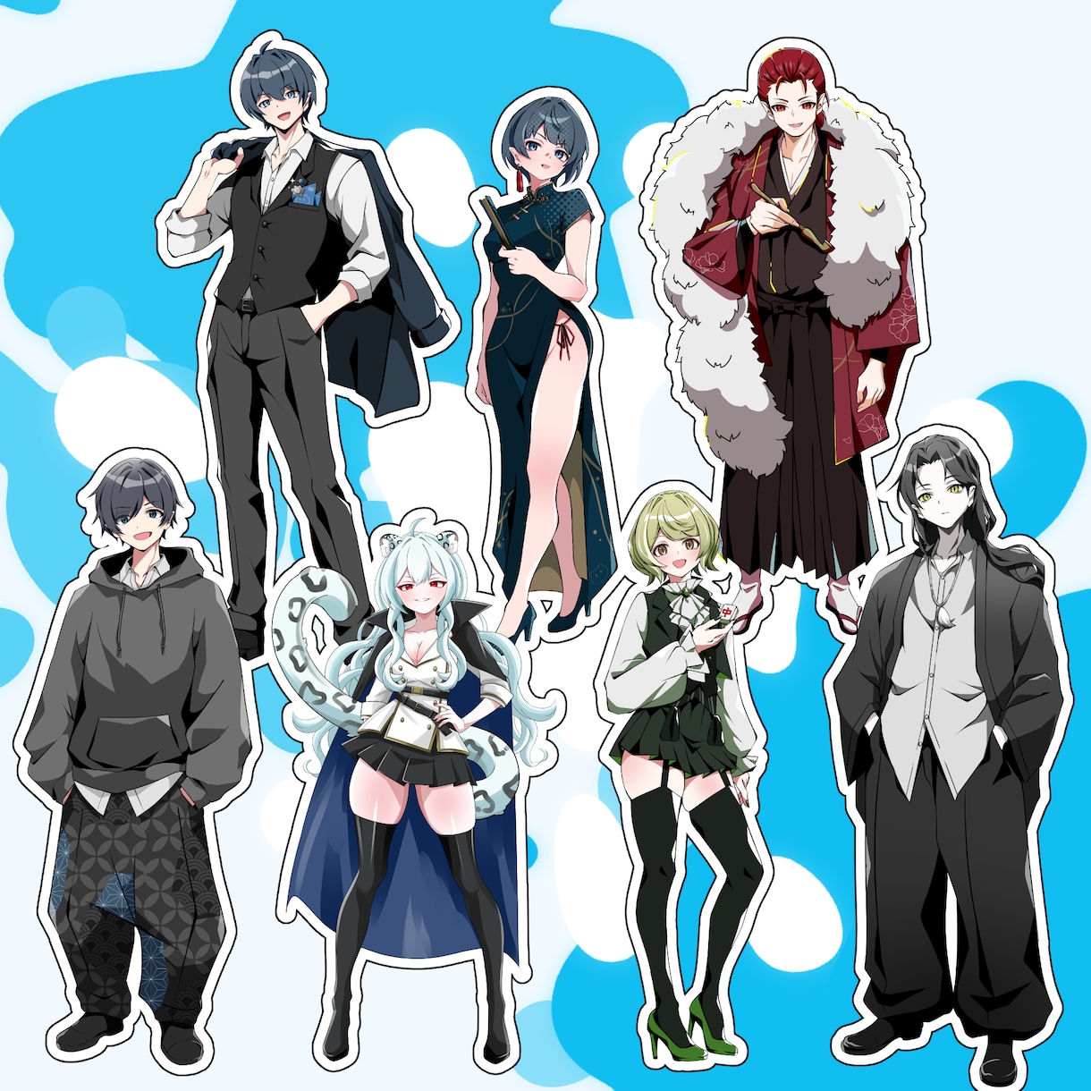 商用利用OK！アニメ塗りイラスト作成します IRIAM用立ち絵も対応！動作確認込み！ イメージ4