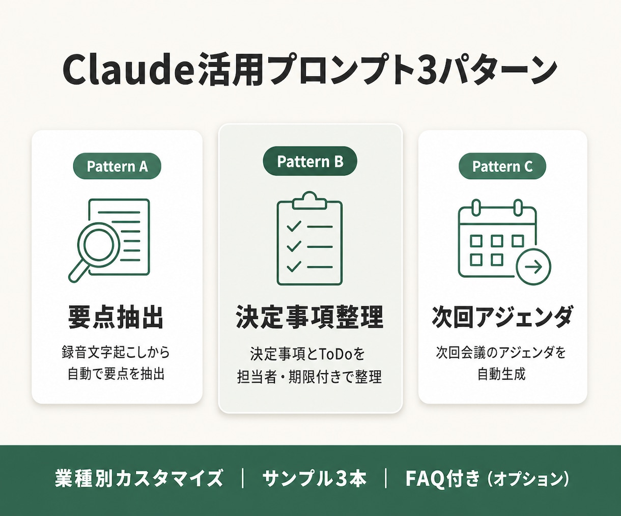 議事録作成1時間→10分にするテンプレを提供します Claude活用プロンプト3パターン付き｜83%時間削減実績 イメージ2