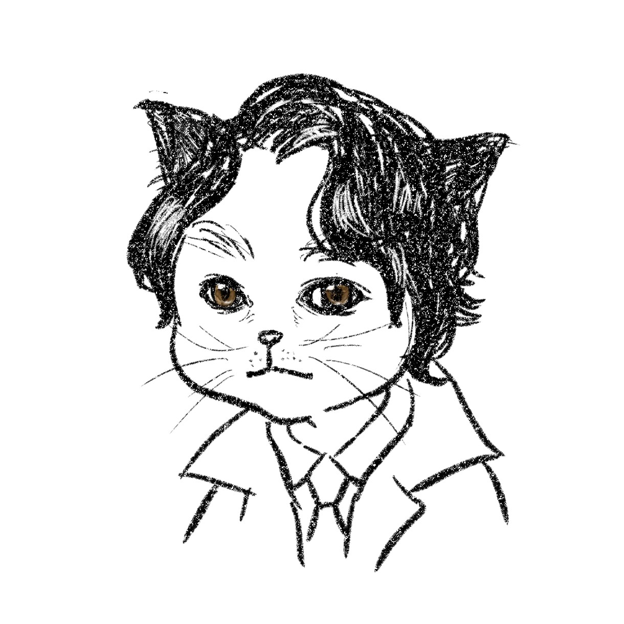猫化・犬化シンプルアイコン描きます 猫、犬化の似顔絵アイコンお描きします！他動物も相談可！ イメージ5
