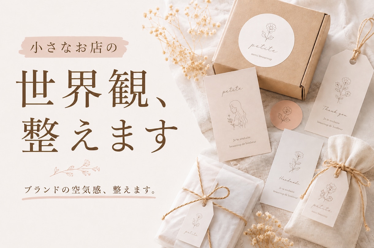 小さなお店の世界観、整えます 想いが伝わるショップデザインをご提案 イメージ1