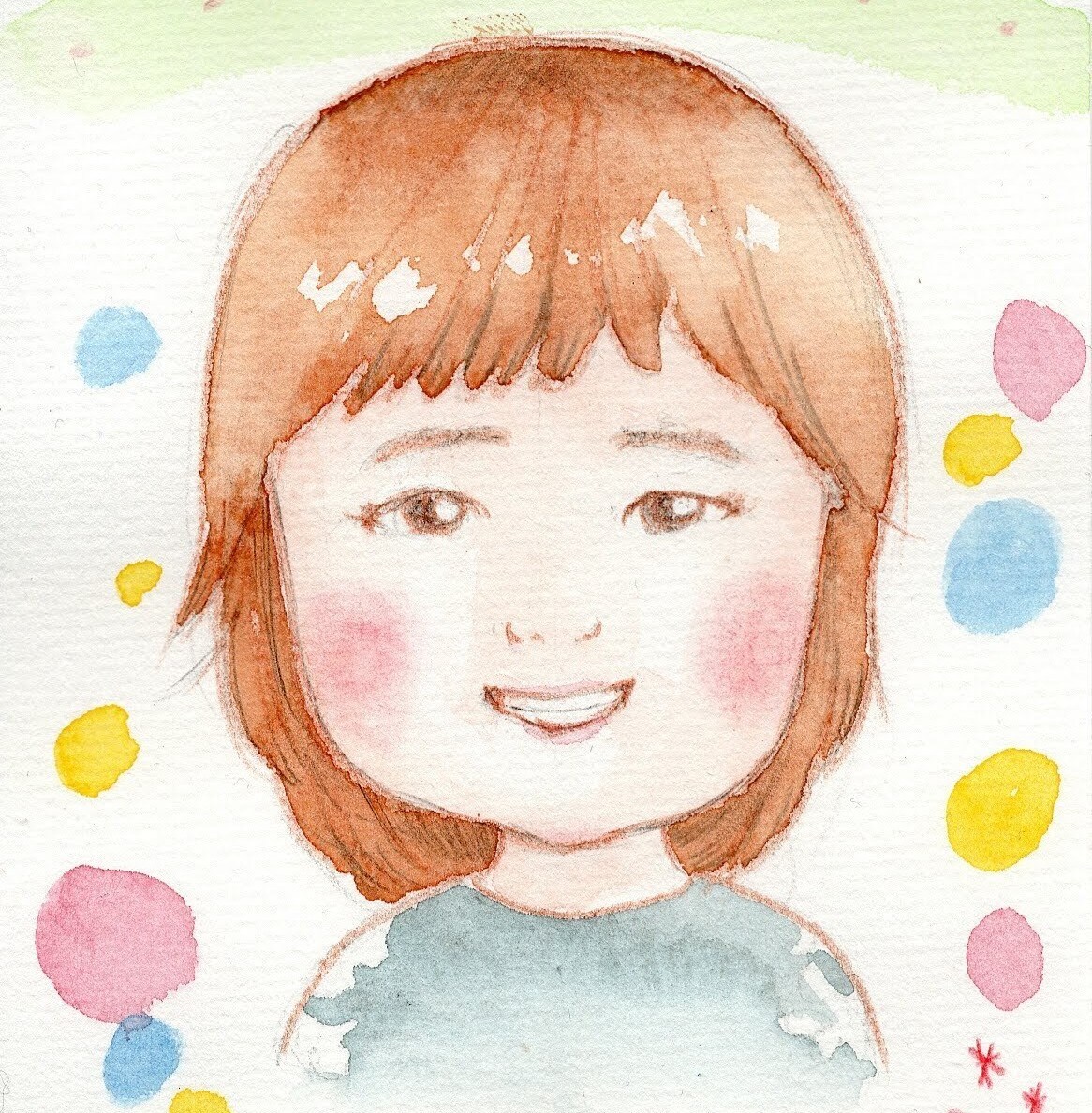 似顔絵を透明水彩でふんわり優しくお描きします プチギフトをお探しの方にオススメ♪ イメージ1