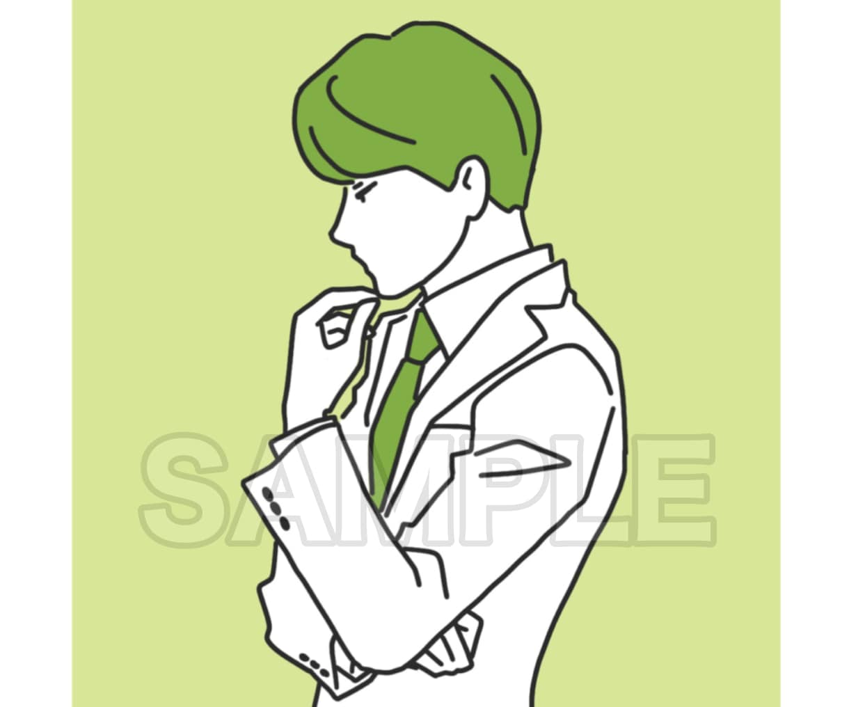 商用可☆シンプルな人物イラストお描きします 【ゆるい似顔絵可】SNS、ブログ、YouTubeなどに◎ イメージ2