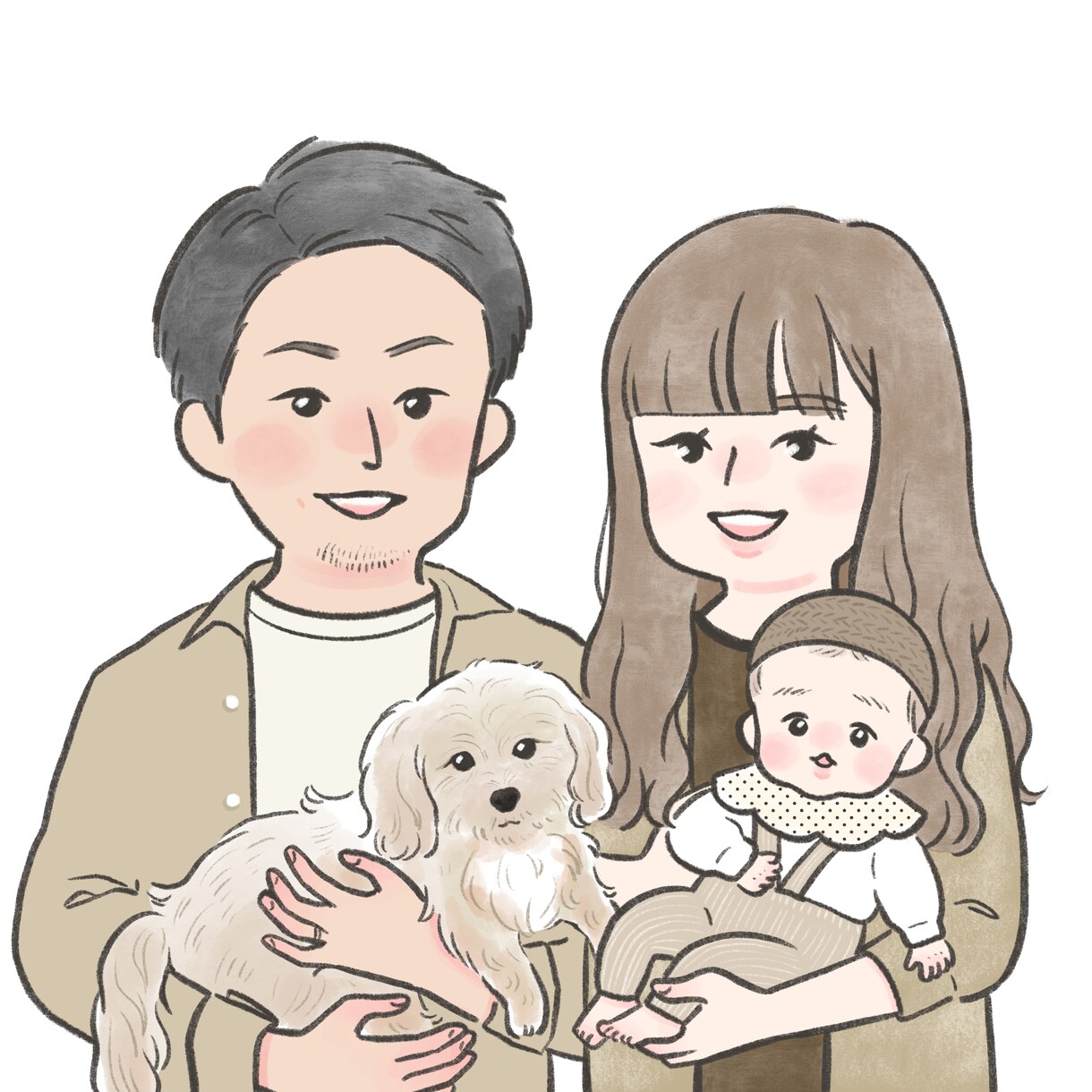 優しい雰囲気の似顔絵描きます SNSのアイコンや記念日に可愛い似顔絵はいかがですか？ イメージ8
