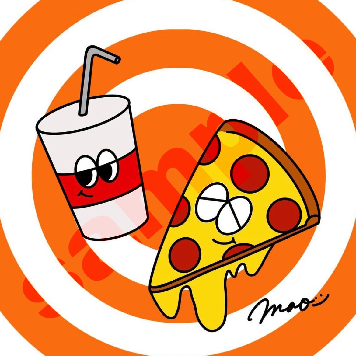 可愛いポップなイラストを制作します ポップなイラストであなたのアイコンをカラフルに！ イメージ2