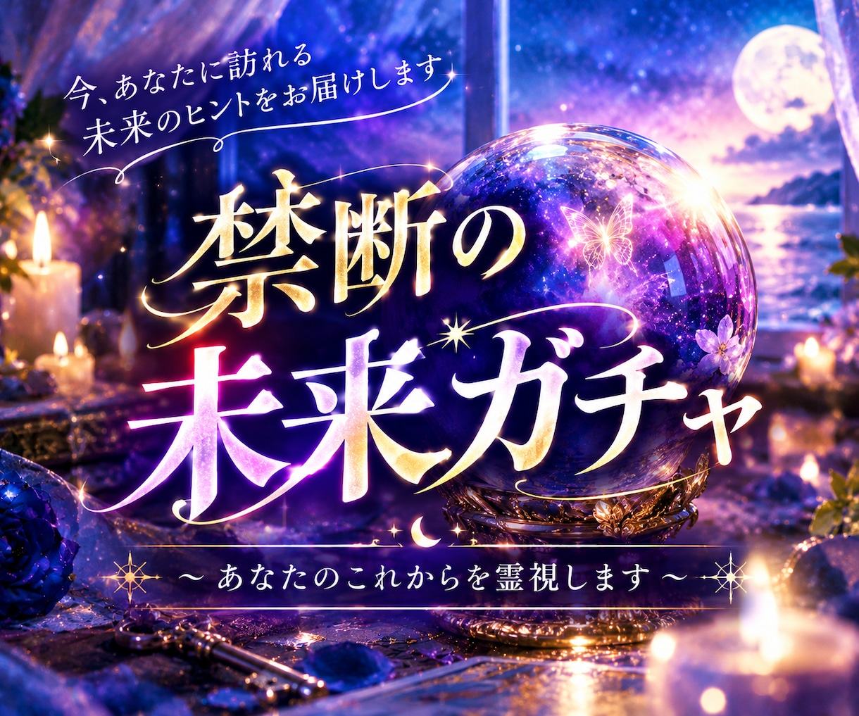 禁断の未来ガチャ　これから起こる未来を霊視します 選んだ瞬間、隠れていた未来が開放されます イメージ1