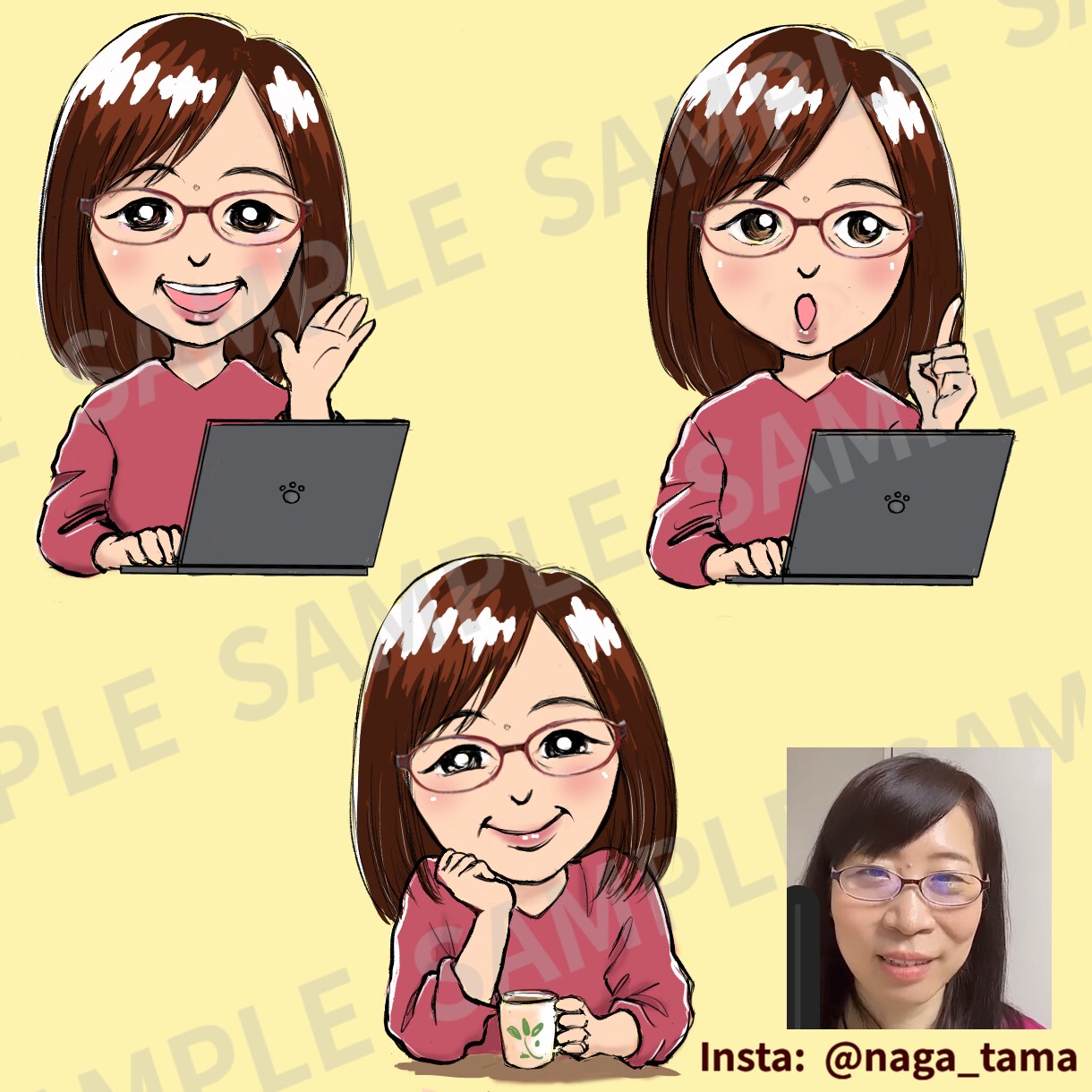 商用OK！思わずクリックしたくなるアイコン描きます 昭和風☆顔出しなしでも「あなたらしさ」を魅せるアイコンを☆ イメージ10