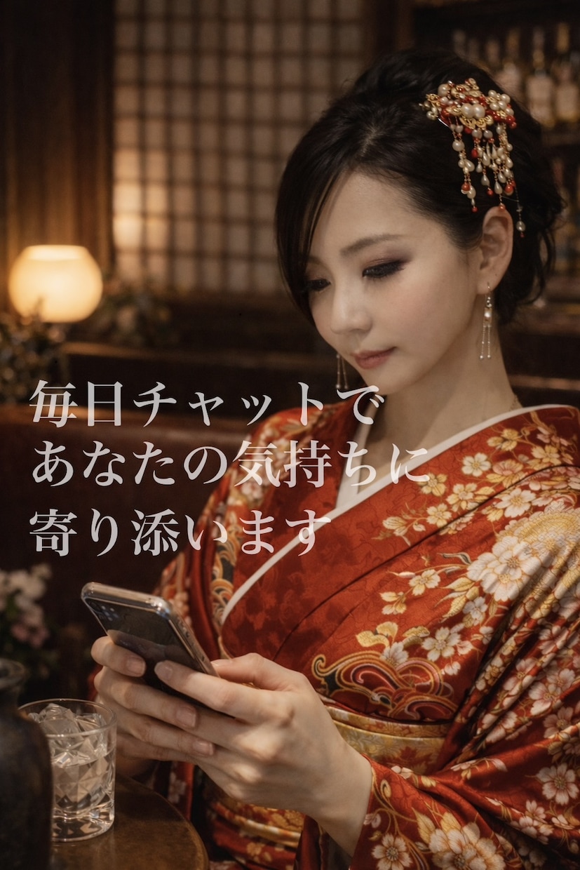 チャットでゆるく雑談 あなたの気持ちに寄り添います 10日間元ホステスが メル友感覚で話し相手になります イメージ1