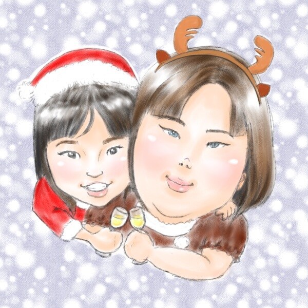 デジタル可！にっこりもらって嬉しい似顔絵描きます 温かいタッチでお描きします！★デジタル・アナログ対応 イメージ8